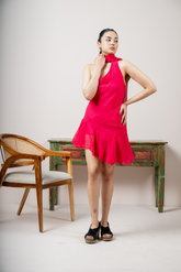 VEIL RUSH One-Shoulder Dress
